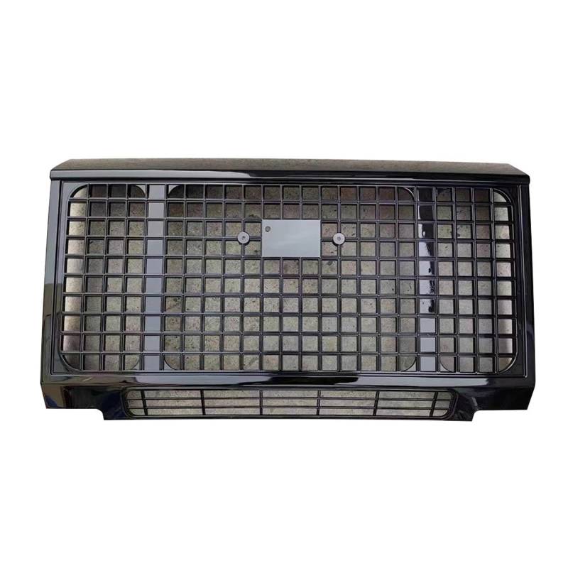 Autogrills Für Land Für Rover Für Defender 90 110 Auto Zubehör Upgrade Stil Grills Auto Vorderen Stoßfänger Grille Für ABS Mesh Grill Auto Frontgrill(Style 1 Black) von TjOta