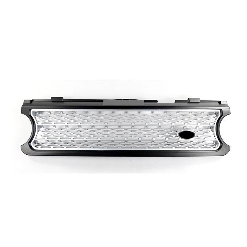 Autogrills Für Land Für Rover Für Range Für Rover Für Vogue 2006-2009 L322 4,2 Auto Außen Zubehör Auto Vorderen Stoßfänger Für ABS Grille Auto Frontgrill(Silver) von TjOta