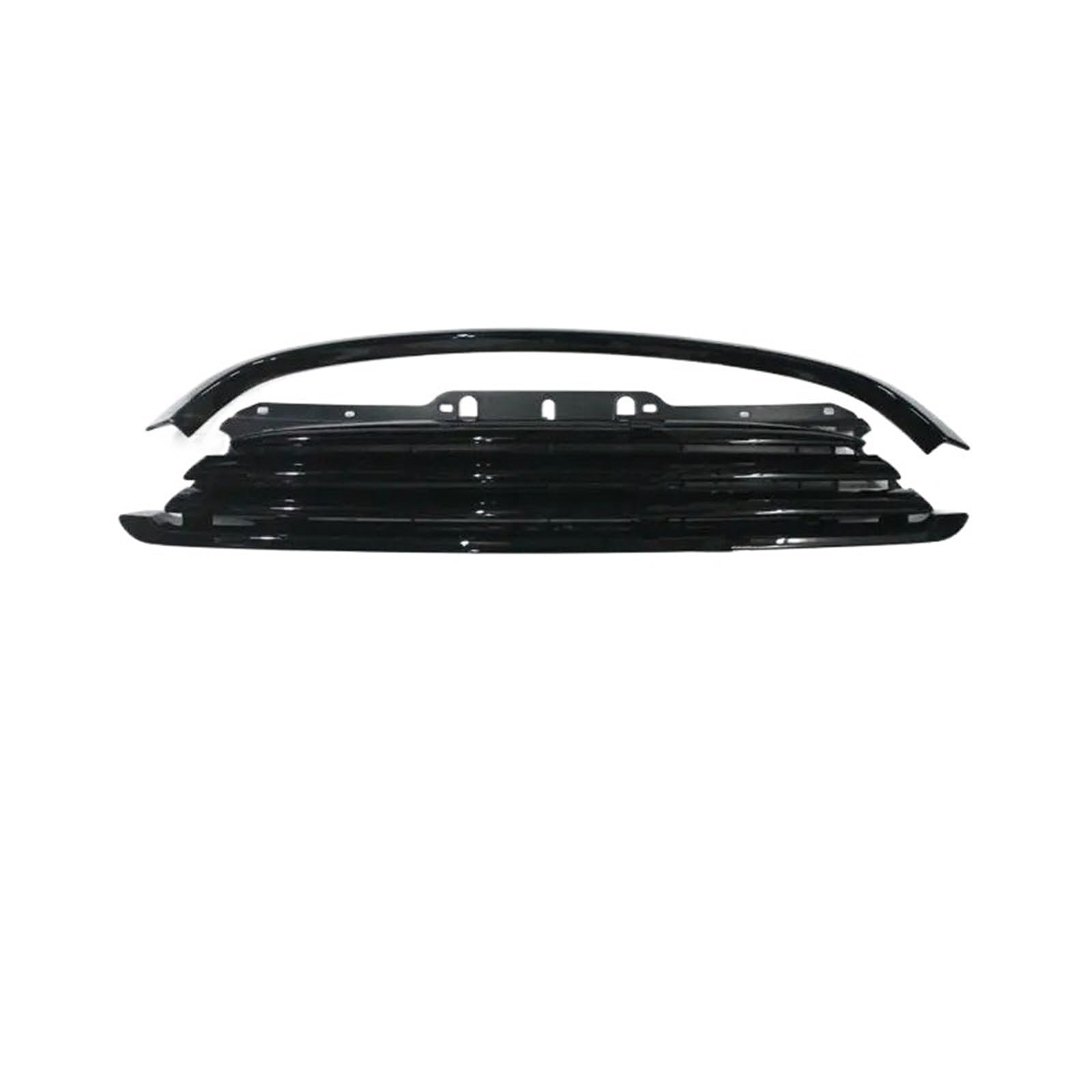 Autogrills Für Mini Für Cooper R56 R55 R57 R58 R59 2 Teile/Satz Für ABS Kunststoff Schwarz Farbe Modell Oben Und Unten Front Grille Trims Auto Frontgrill von TjOta