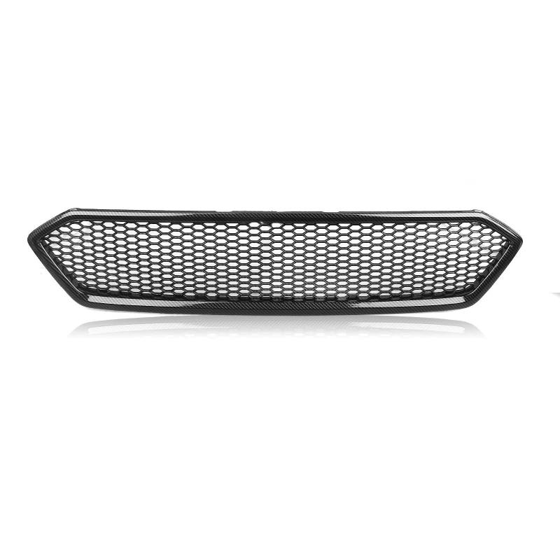 Autogrills Für Subaru Für Impreza Für WRX Für STI 2018 2019 2020 2021 Kühlergrill Racing Grill Auto Auto Haube Mesh Gitter Auto Frontgrill(Gloss Black) von TjOta