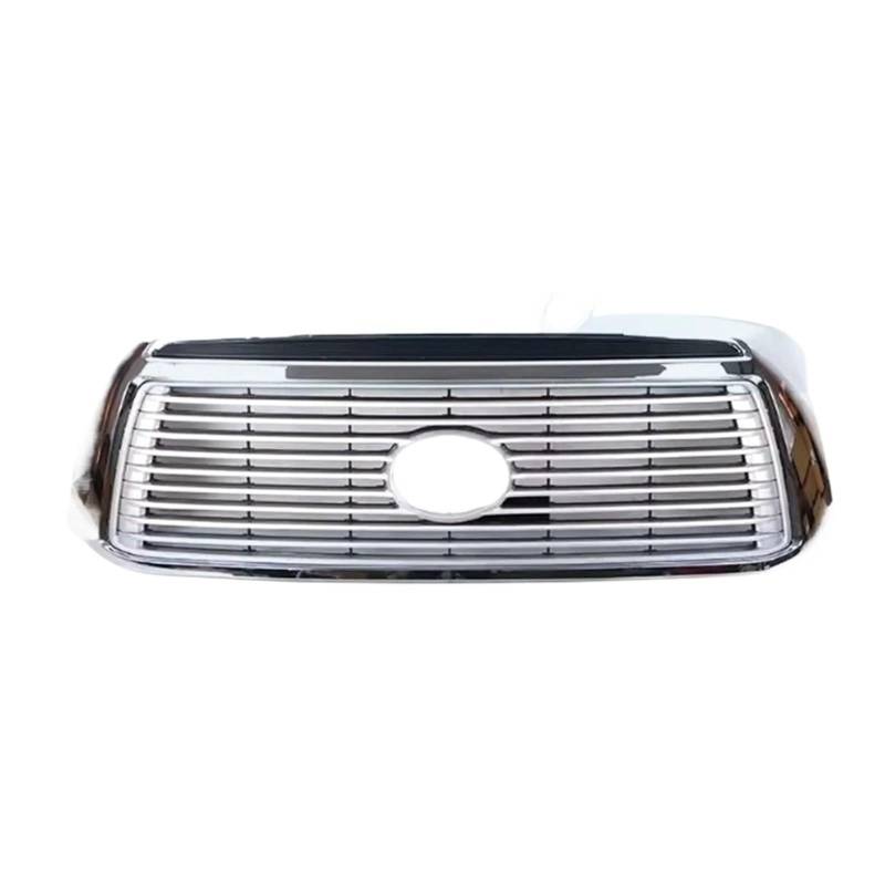 Autogrills Für Toyota Für Tundra 2010-2013 Schwarz ABS Frontschürze Grille Auto Styling Auto Grills Zubehör Frontschürze Grille Fit Auto Frontgrill(Silver Plating) von TjOta