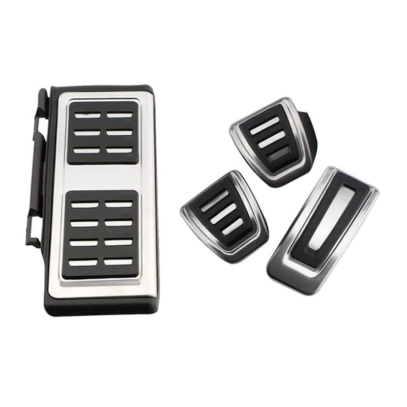 Bremse Pedalkappen Für Skoda Für Karoq 2017 2018 2019 2020 2021 Auto Pedal Abdeckung Gas Pedale Abdeckungen Bremspedale LHD Fuß Rest Pads Zubehör Auto Bremspedale(MT with Rest) von TjOta