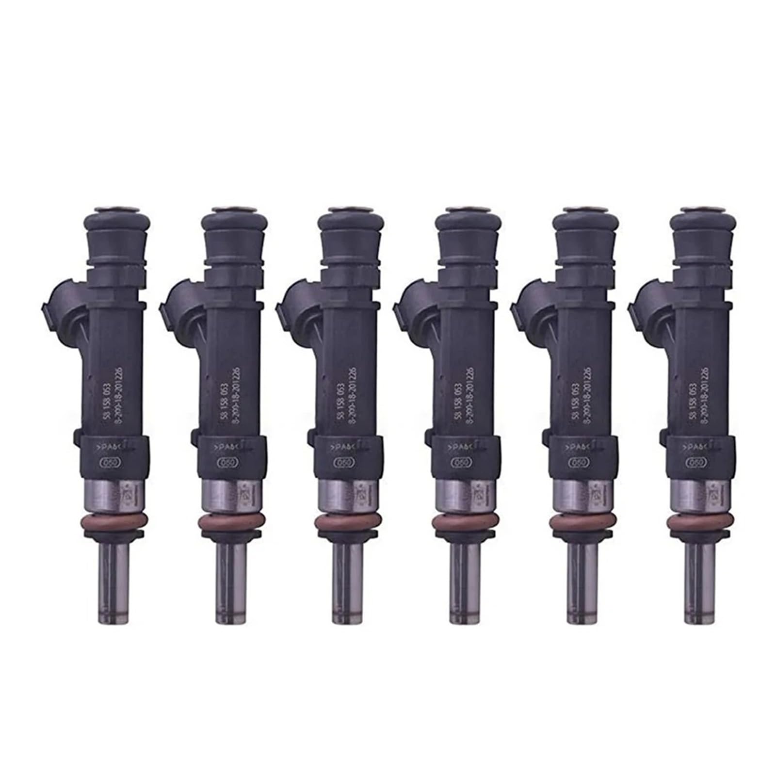 Fuel Injector Für Für A6 C6 2.4 V6 2004-2011 6-teiliger Kraftstoffeinspritzer 0280158053 06E133551 Einspritzdüsen von TjOta