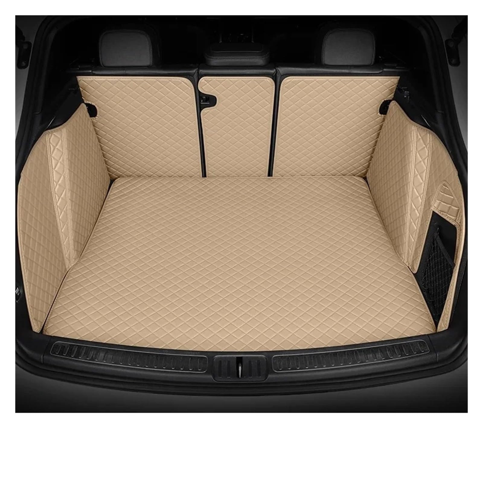 Für 1 Serie F20 Fließheck 2012 2013 2014 2015 2016 2017 2018 Cargo-Liner Teppich Innen Zubehör Abdeckung Kofferraum Matte Auto Kofferraum Schutzmatte(All Inclusive Beige) von TjOta