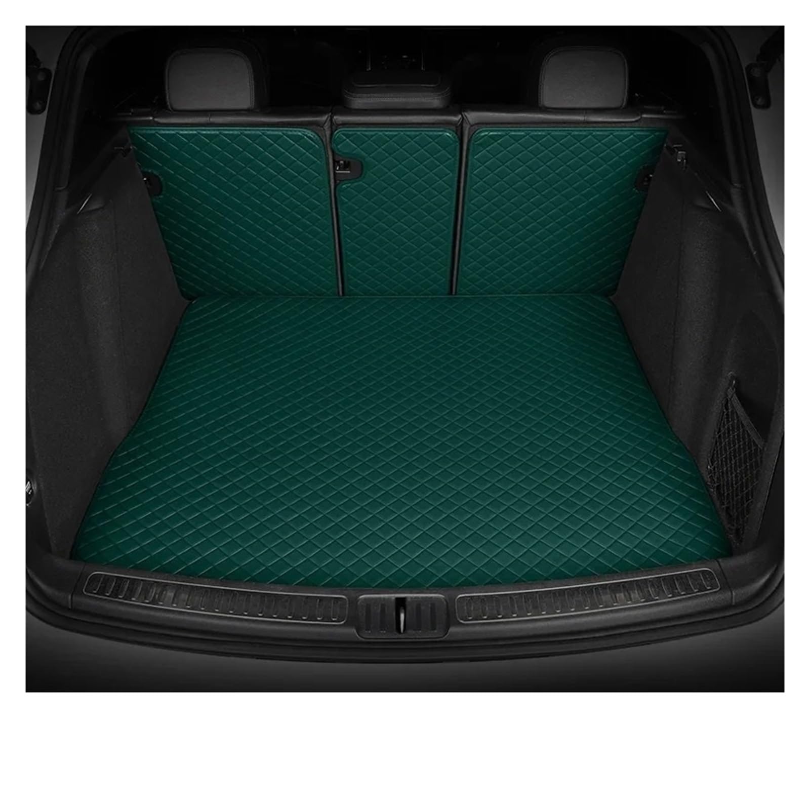 Für 1 Serie F20 Fließheck 2012 2013 2014 2015 2016 2017 2018 Cargo-Liner Teppich Innen Zubehör Abdeckung Kofferraum Matte Auto Kofferraum Schutzmatte(Half Pack Green) von TjOta