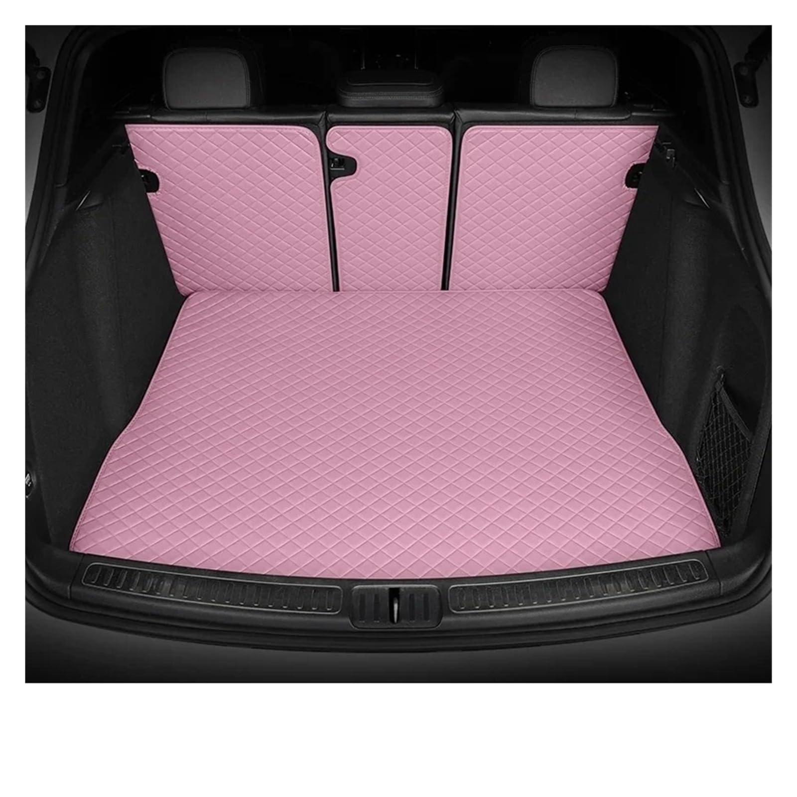 Für 1 Serie F20 Fließheck 2012 2013 2014 2015 2016 2017 2018 Cargo-Liner Teppich Innen Zubehör Abdeckung Kofferraum Matte Auto Kofferraum Schutzmatte(Half Pack Pink) von TjOta