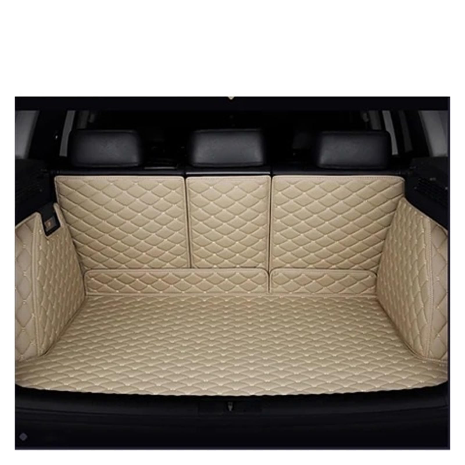 Für Benz Für CLS 250d 350 400 500 W218 2010-2017 wasserdichte Cargo-Liner Boot Teppiche Spezielle Auto Stamm Matten Auto Kofferraum Schutzmatte(Beige) von TjOta