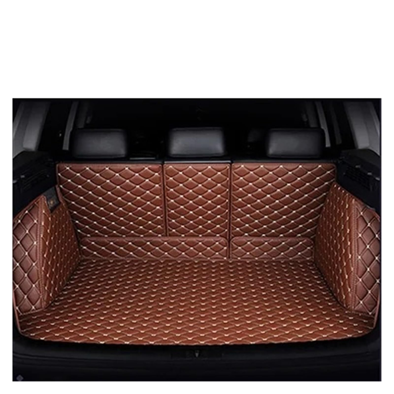 Für Benz Für CLS 250d 350 400 500 W218 2010-2017 wasserdichte Cargo-Liner Boot Teppiche Spezielle Auto Stamm Matten Auto Kofferraum Schutzmatte(Brown) von TjOta