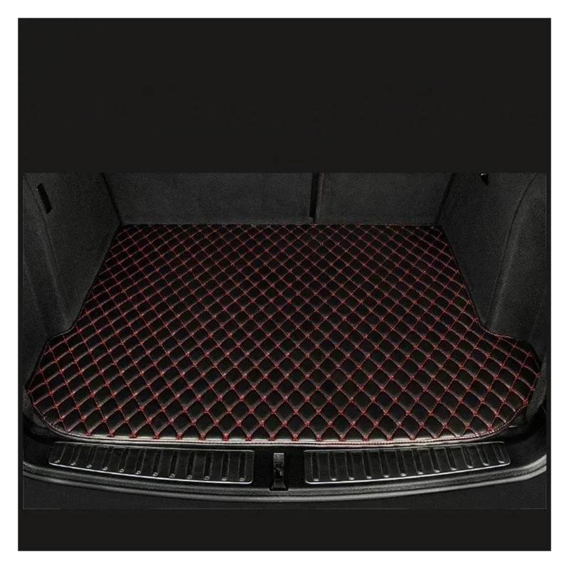 Für Chevrolet Für Cavalier Für Onix Für Prisma 2020-2024 Hinten Stamm Tablett Liner Cargo Pads Zubehör Auto Stamm Matten Auto Kofferraum Schutzmatte(Black with Red) von TjOta