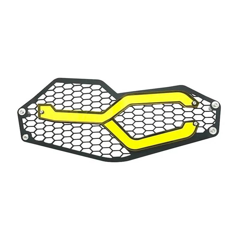 Für F850GS 2018-2023 Für F750GS 2018-2023 Motorrad Scheinwerfer Protector Kopf Lichter Kühlergrill Schutz Schutz Abdeckung Motorrad Front Scheinwerfer Grill Abdeckung(Yellow) von TjOta