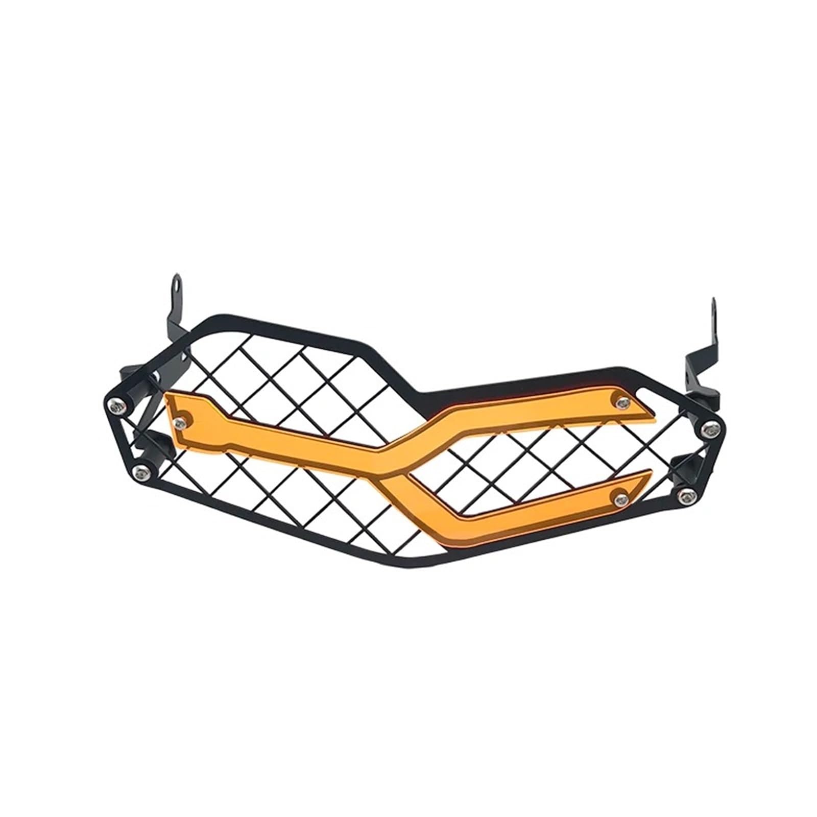 Für F850GS 2018-2023 Motorrad Scheinwerfer Protector Kopf Lichter Kühlergrill Schutz Schutz Abdeckung Motorrad Front Scheinwerfer Grill Abdeckung(Orange) von TjOta