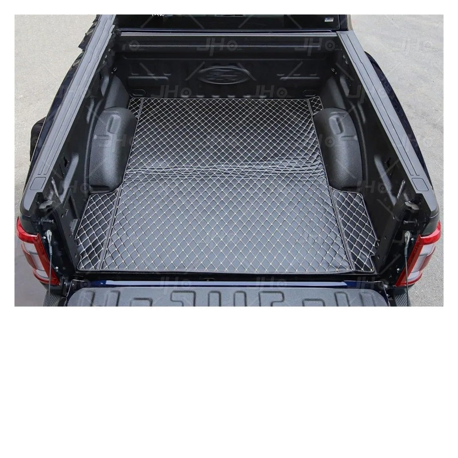 Für Ford Für F150 Für Raptor 2022 2023 Auto Trunk Cargo-Liner Abdeckung wasserdichte Matten Schutz Zubehör Auto Kofferraum Schutzmatte von TjOta