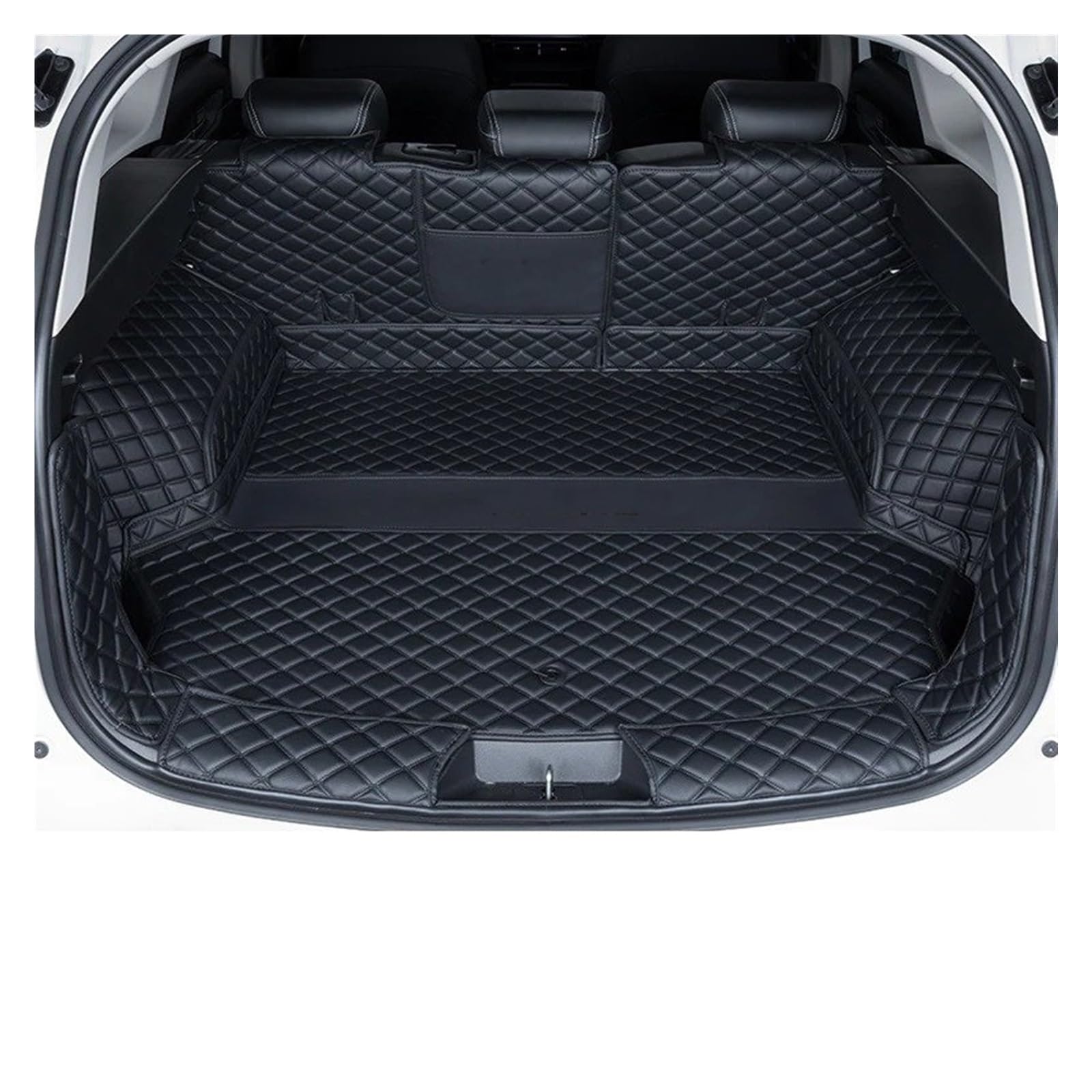 Für GWM Für Great Für Wall Für Haval H6 3. 2021 2022 Wetter Cargo Liners Auto Kofferraum Unteres Fach Innen Zubehör Kofferraum Frunk Matten Auto Kofferraum Schutzmatte(F-6PCS) von TjOta