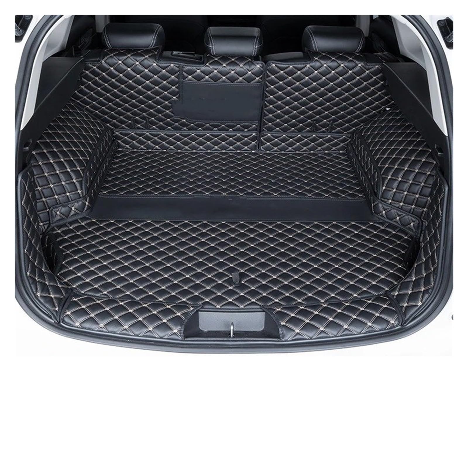 Für GWM Für Great Für Wall Für Haval H6 3. 2021 2022 Wetter Cargo Liners Auto Kofferraum Unteres Fach Innen Zubehör Kofferraum Frunk Matten Auto Kofferraum Schutzmatte(H-6PCS) von TjOta