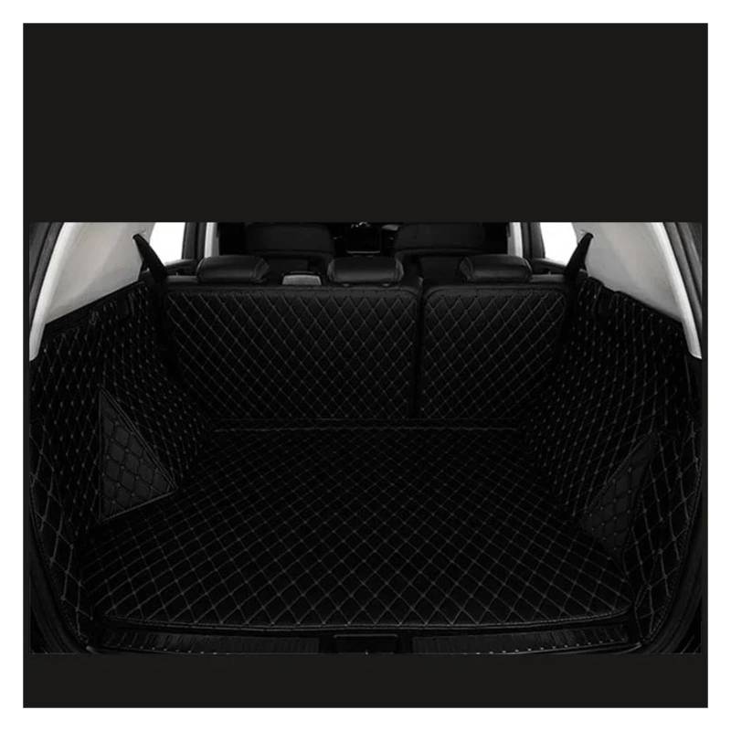 Für Hyundai Für Tucson NX4 2021-2024 Fracht Matten Hinten Liner Kofferraum Fracht Innen Zubehör Zurück Autos Produkt Auto Kofferraum Schutzmatte(Enclosed Black Black) von TjOta