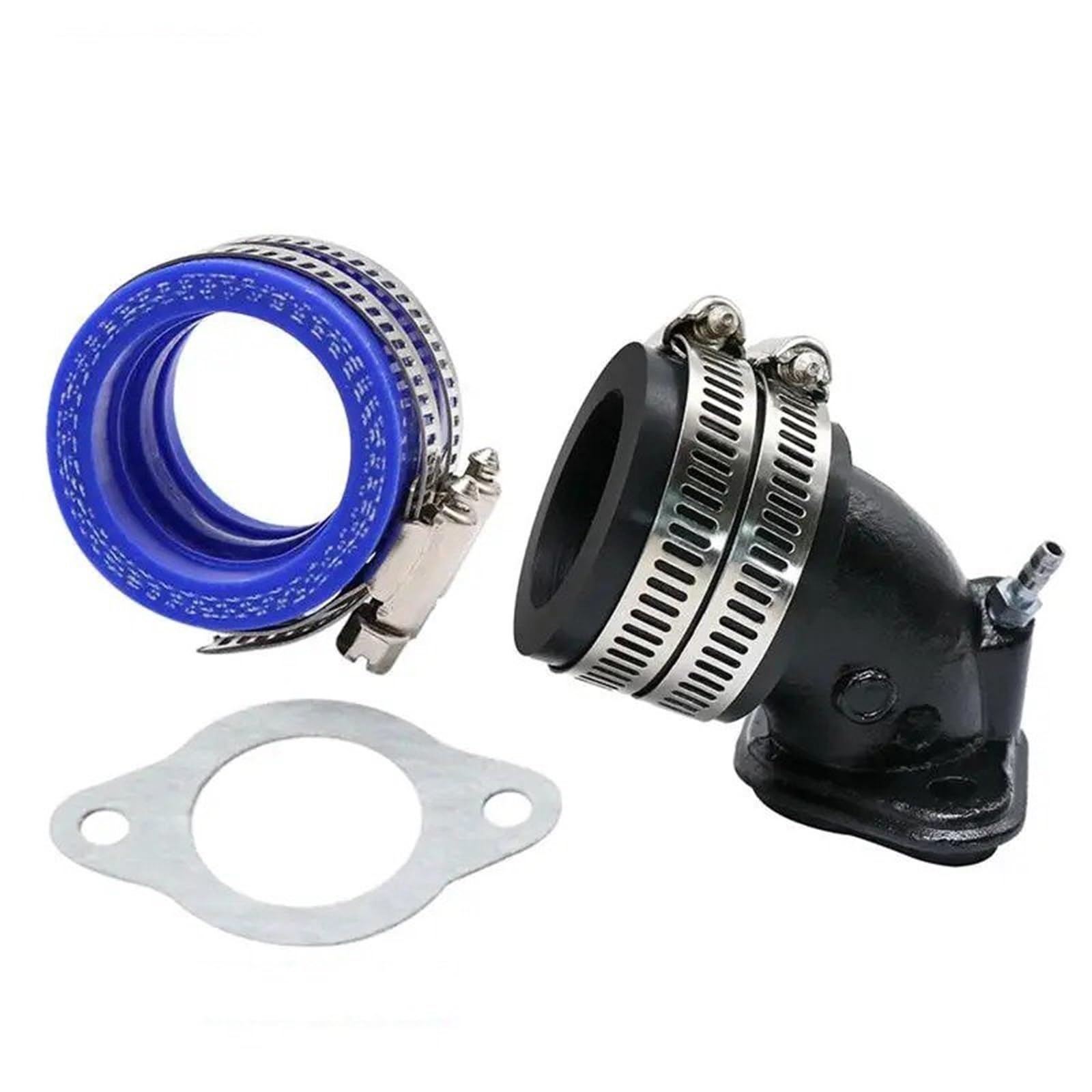 Für JOG100 Für RSZ100 Für PE27 PE30 Für CVK24 26 Für CVK30 Motorrad Kraftstoffversorgung Vergaser Verteiler Ansaugrohradapter Motorrad Vergaser Carb(Blue 1) von TjOta