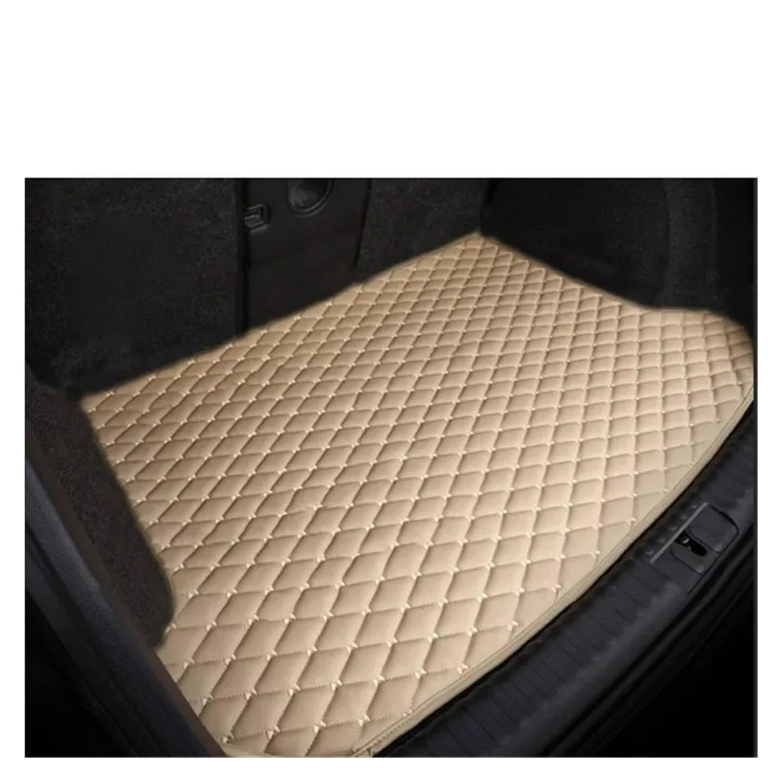 Für Kia K5 DL3 MK5 2021 2022 2023 2024 2025 Wasserdicht Zurück Sitz Matten Lagerung Pads Teppiche Auto Zubehör Auto Hinten Stamm Matten Auto Kofferraum Schutzmatte(A-Beige) von TjOta