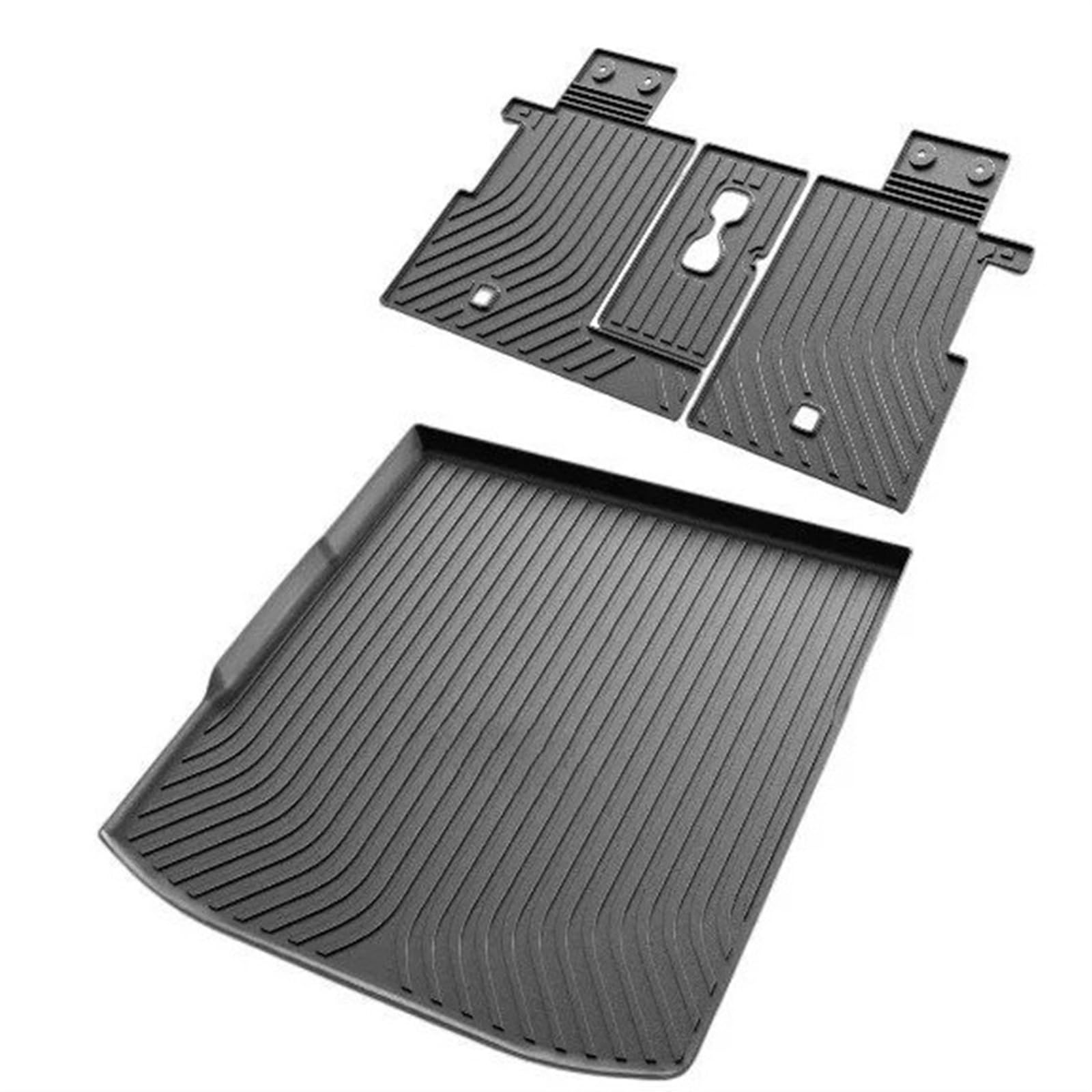 Für Mitsubishi Für Outlander 2022 2023 2024 MK4 Auto Hinten Fracht Tray Stamm Hinten Anti-schmutzig Pad Zubehör Kofferraum Matte TPE Material Auto Kofferraum Schutzmatte(Style B) von TjOta