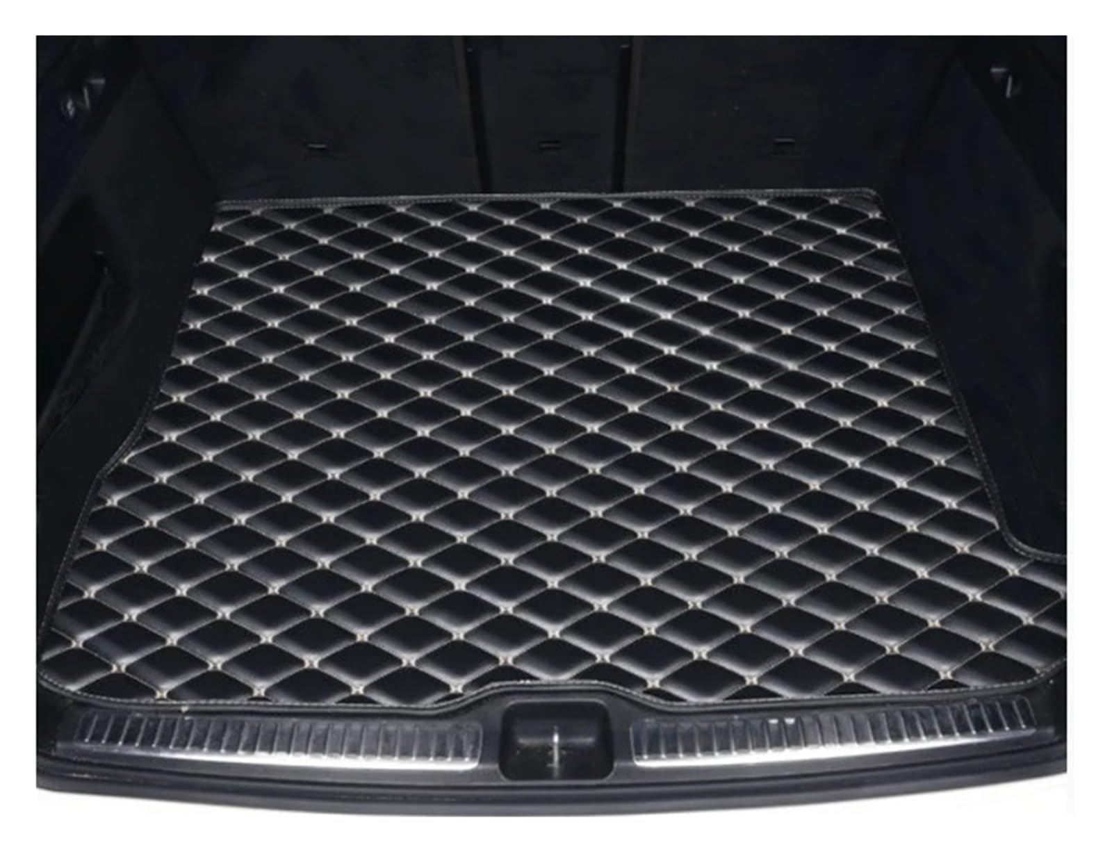 Für Mitsubishi Für Pajero Für Montero Für Shogun Für Sport 2016-2023 Auto Boot Liner Cargo Trunk Matten Gepäck Boden Wasserdicht Teppich Zubehör Auto Kofferraum Schutzmatte(Black) von TjOta