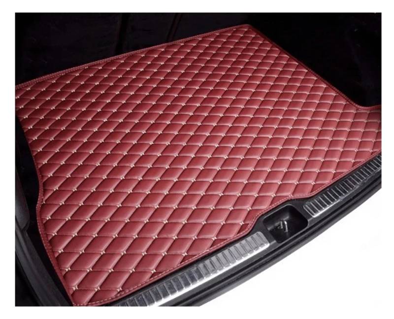 Für Mitsubishi Für Pajero Für Montero Für Shogun Für Sport 2016-2023 Auto Boot Liner Cargo Trunk Matten Gepäck Boden Wasserdicht Teppich Zubehör Auto Kofferraum Schutzmatte(Wine red) von TjOta