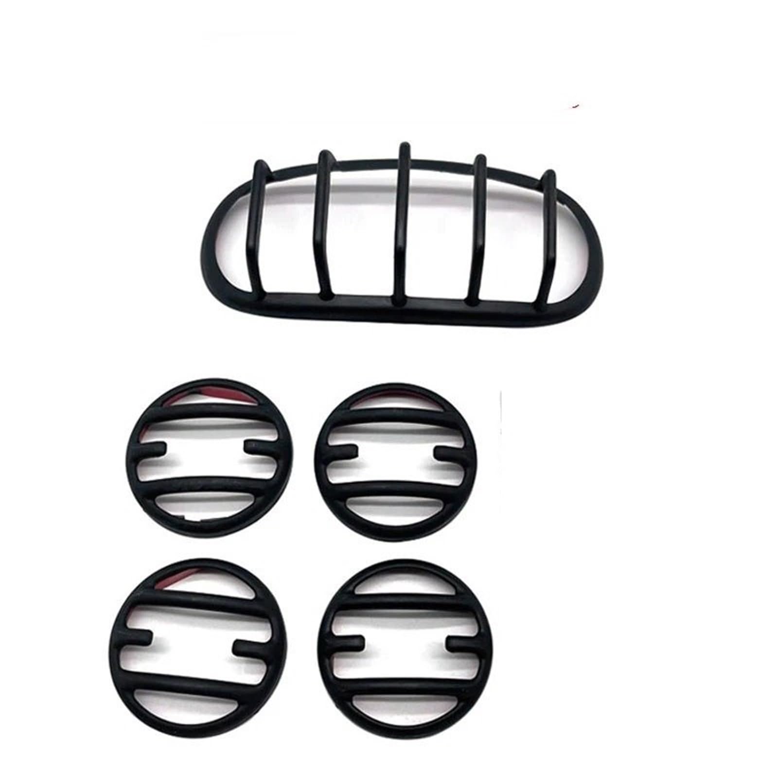 Für Rebel Für CMX 500 Für CMX 300 Für CMX 1100 2020-2023 Matt Schwarz Scheinwerfer Blinker Rücklicht Grill Coverf Motorrad Front Scheinwerfer Grill Abdeckung(Matte Black 5 Pcs) von TjOta