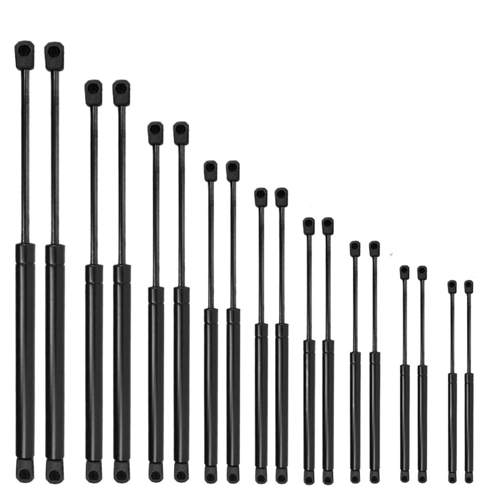 Kofferraum Gasfeder 2X 300N/30KG 240-320mm Universal Motorhaube Kofferraum Heckklappe Boot Shock Lift Unterstützung Auto Zubehör Schrank Scharnier Hinten Kofferraum Hydraulische(260mm-300N) von TjOta