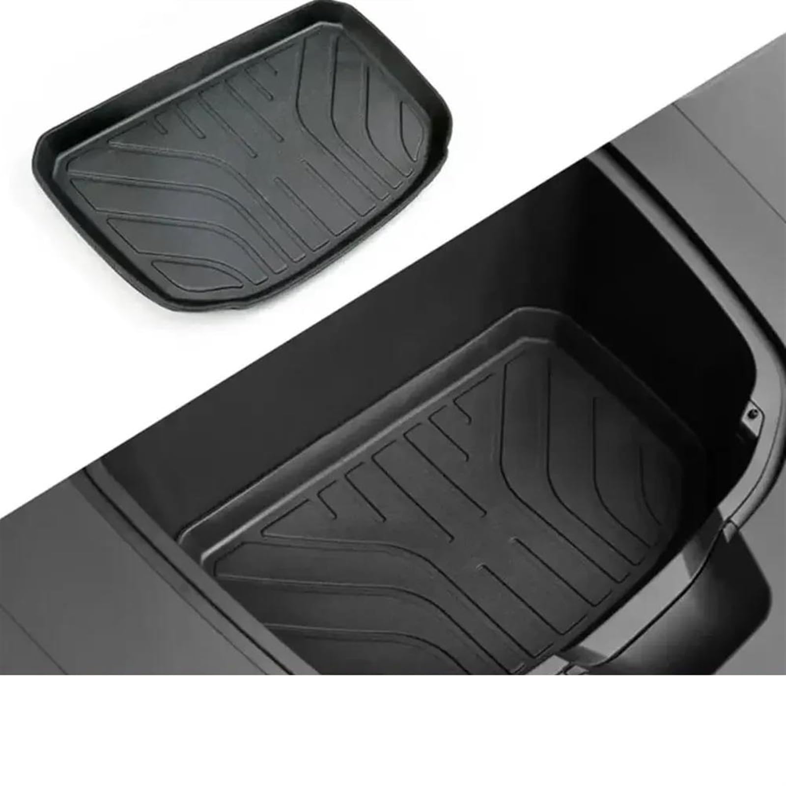 Kofferraumwanne Für BYD Für Seal Für 2023 1pc Auto Vorne Hinten Stamm Matte Lagerung Box Pad Wasserdicht Pad Cargo-Liner Stamm Fach Boden Matte Auto Acces Q4Y2 Antirutschmatte Kofferraum(A) von TjOta