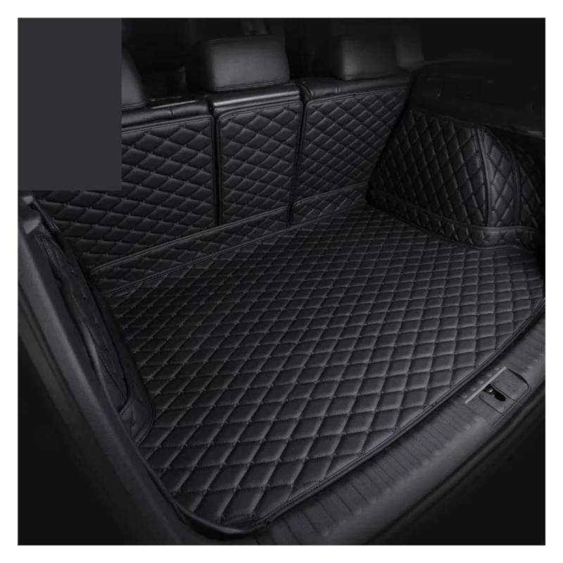 Kofferraumwanne Für Für MDX Für YD2 2007~2013 Auto Kofferraum Matte wasserdichte Schutz Pads Auto Innen Tank Organizer Matte Auto Zubehör Antirutschmatte Kofferraum(1All Black) von TjOta