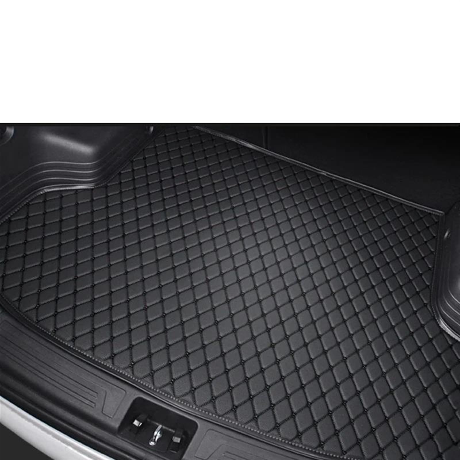 Kofferraumwanne Für Jeep Für Patriot 2015-2009 Auto Stamm Matten Abdeckungen Cargo-Liner Teppiche Innen Zubehör Auto Teile Antirutschmatte Kofferraum(Black with Black) von TjOta