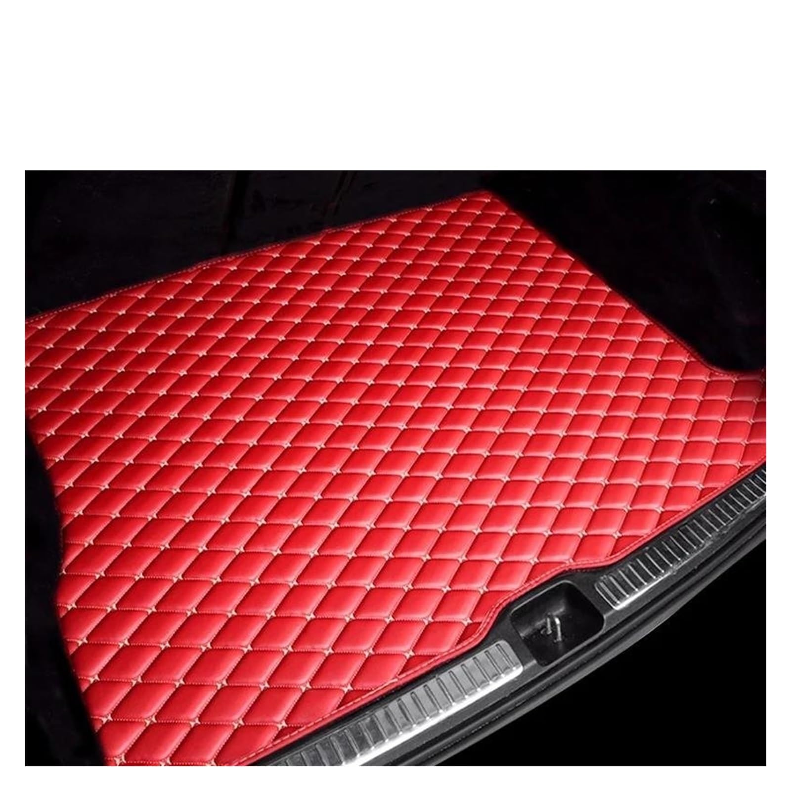 Kofferraumwanne Für Koleos 2009 2010 2011 2012 2013 2014 Kofferraum Matte Cargo Liner Teppich Innen Teile Zubehör Abdeckung Antirutschmatte Kofferraum(Red) von TjOta