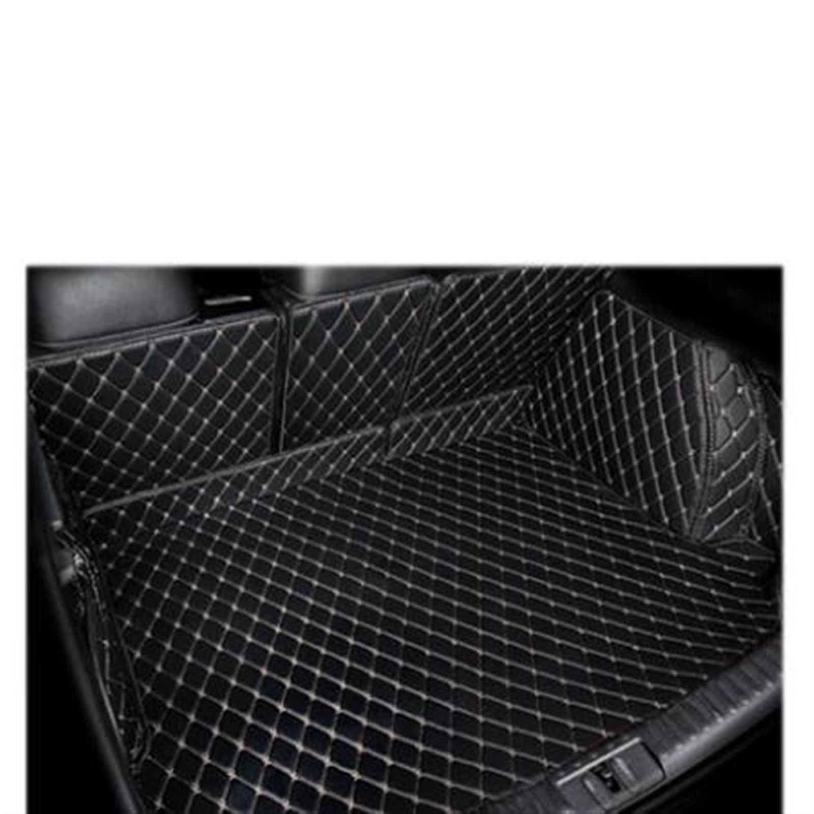 Kofferraumwanne Für Lexus Für LX Für 570 Für 5 Sitze 2017 Für LX570 2016-2013 wasserdichte Boot Teppiche Liner Spezielle Stamm Matten Antirutschmatte Kofferraum(2Black red) von TjOta