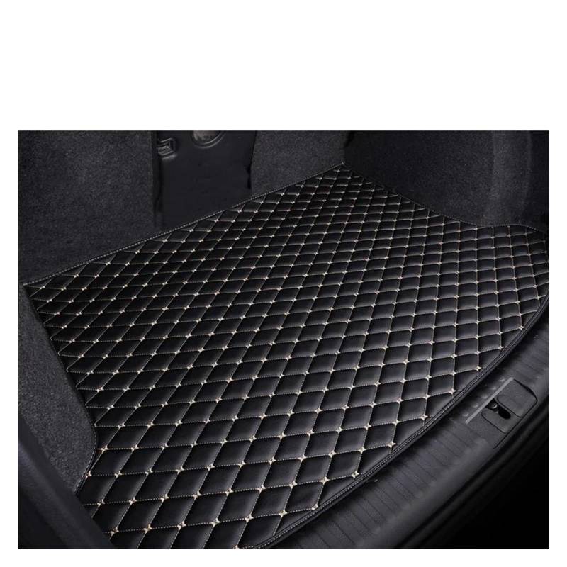 Kofferraumwanne Für Maserati Für Levante 2016 2017 Kofferraum Matte Cargo Liner Teppich Innen Teile Zubehör Abdeckung Antirutschmatte Kofferraum(Black and Beige) von TjOta