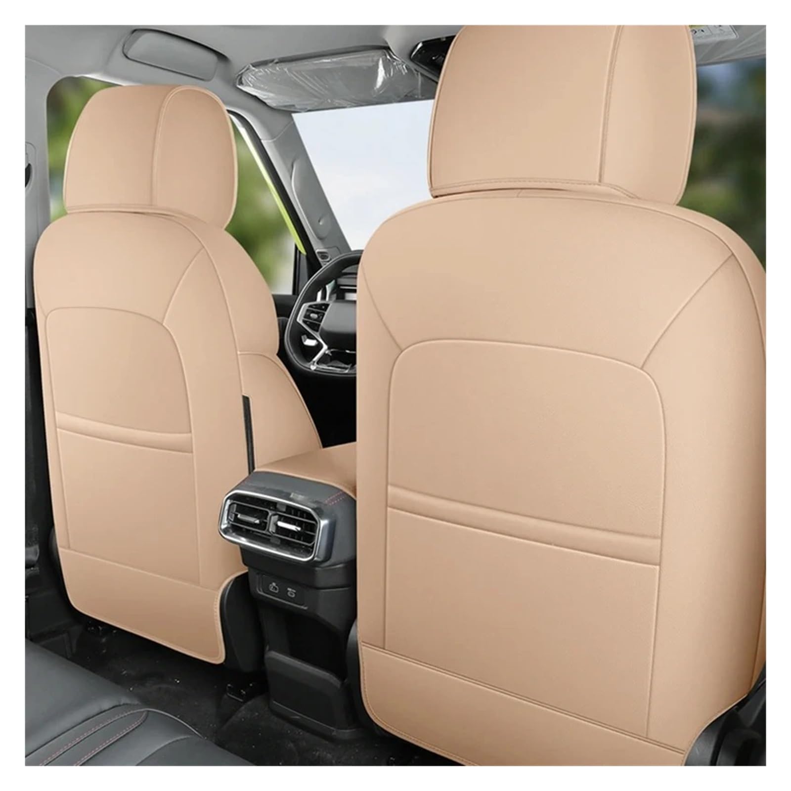 Mittelkonsole Dekor Für Chery Für Jetour Für Traveler T2 Auto Sitz Abdeckung Auto Atmungsaktive Sitz Abdeckung Kissen Zubehör Für Fahrzeuge Auto Sitze Mittelkonsole Styling(Beige) von TjOta