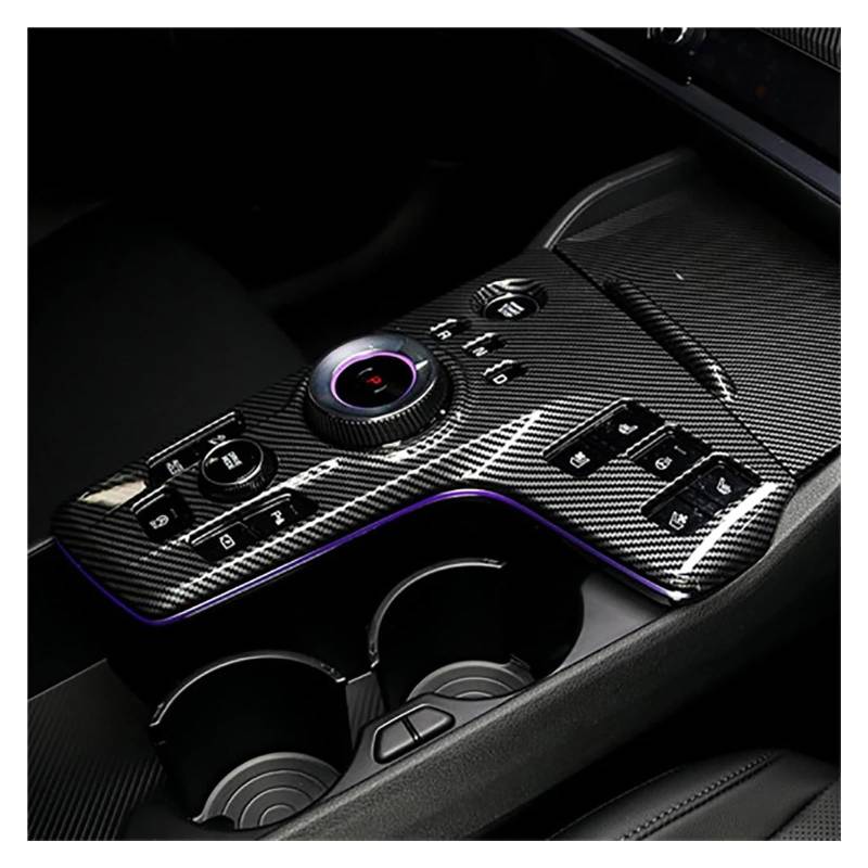 Mittelkonsole Dekor Für Kia Für Sportage NQ5 2022 2023 Auto Center Control Panel Schalthebel Abdeckung Zentrale Aufkleber Schutz Aufkleber Links Hand Stick Mittelkonsole Styling(Carbon Fiber) von TjOta