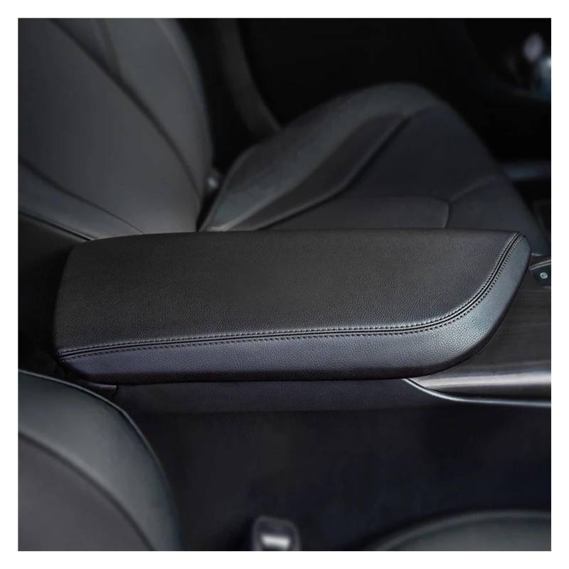 Mittelkonsole Dekor Für Toyota Für Camry Für XV70 2023 2022 2021 2020 2019 2018 Zentrale Steuerung Armlehne Box Schutzhülle Zubehör Leder Pad Mittelkonsole Styling(Black Black line) von TjOta