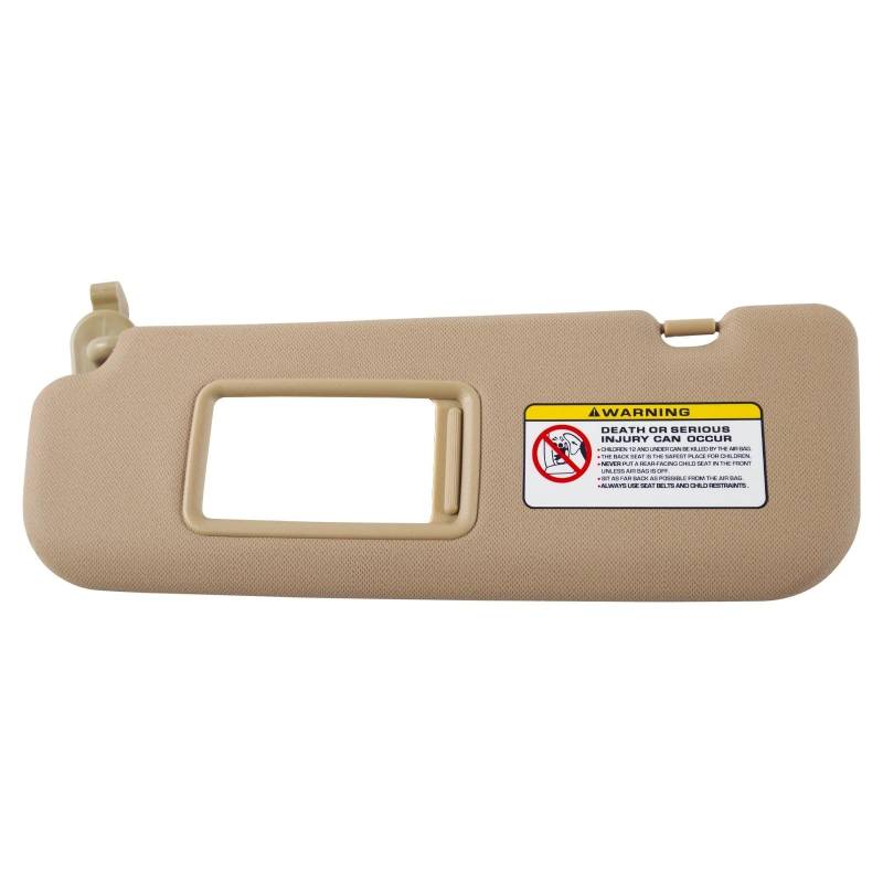 Sonnenblende Für Hyundai Für Elantra 2011-2015 Auto-Sonnenblende Mit Abdeckplatte Für Kosmetikspiegel Für Blockieren Von Sonnenlicht ‎852103X000TX 852203X000TX Innere Sonnenblende(Beige Left Side) von TjOta