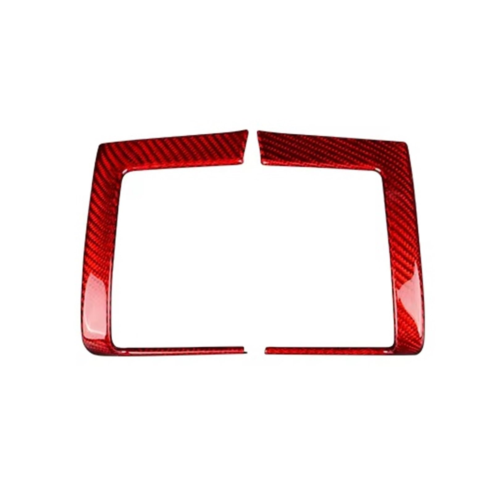 Auto Interieur Panel Auto Dashboard Center Konsole Mittleren Air Vent Outlet Rahmen Echte Harte Carbon Faser Für Mini Für Cooper F55 F56 F57 Fließheck 2014-2021 Auto Interieur Abdeckung(Red Carbon) von Tjxtixle