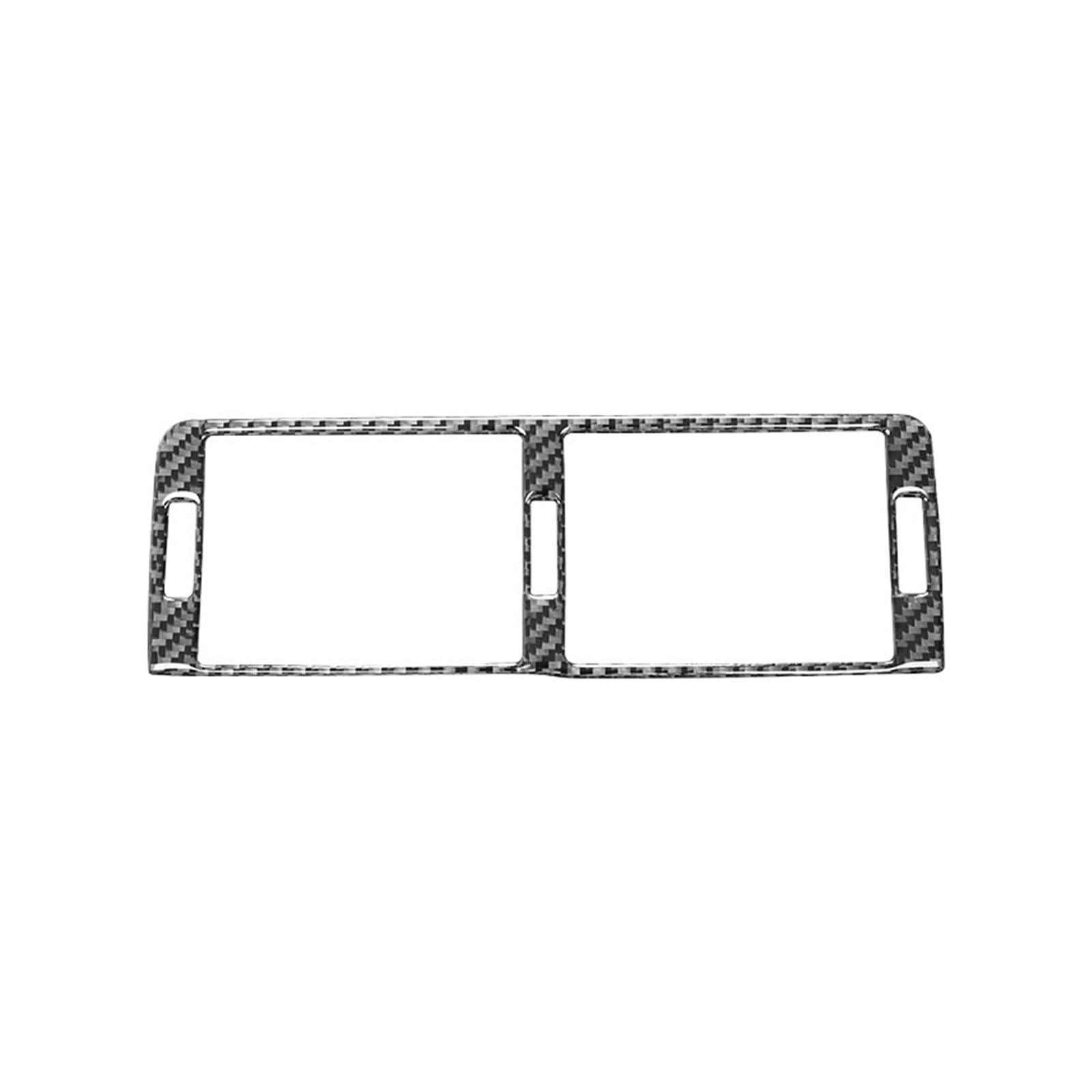 Auto Interieur Panel Kohlefaser Auto Armaturenbrett Panel Zentraler Luftauslass Dekoration Rahmenabdeckung Aufkleber Zubehör Für 3er-Serie E46 1999 2000-2003 2004 Auto Interieur Abdeckung(Black) von Tjxtixle