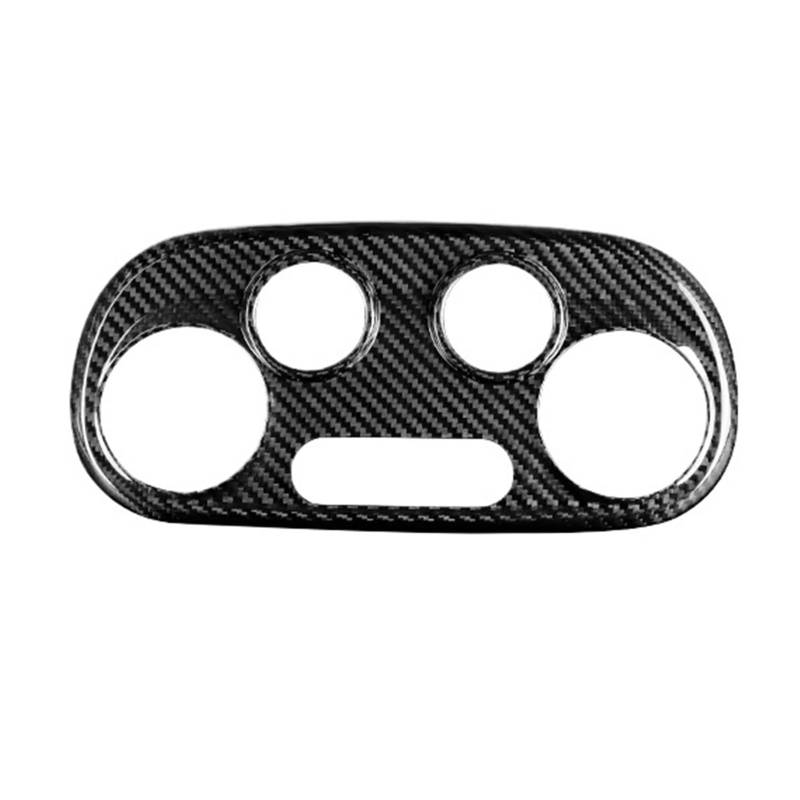 Auto Interieur Panel Real Carbon Fiber Abdeckung AC Rahmen Klimaanlage Steuerung Für FIAT 500 2008 2009 2010 2011 2012 2013 2014 2015-2018 2019 2020 2021 2022 2023 Auto Interieur Abdeckung von Tjxtixle