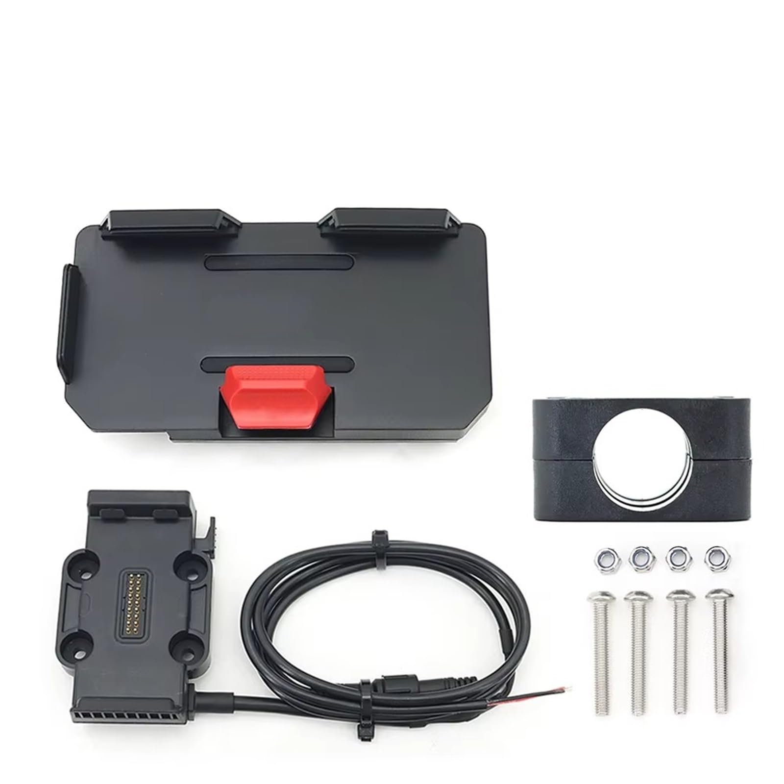 Motorrad GPS Halterung Querstange Roll Bar Telefon Navigation Halterung Basis R1250GS CRF1100L F900XR R18 Für Alle Motorrad Drahtlose Aufladen 12mm 16mm 22mm Navigations Halterung(A Set - Black 22mm) von Tjxtixle