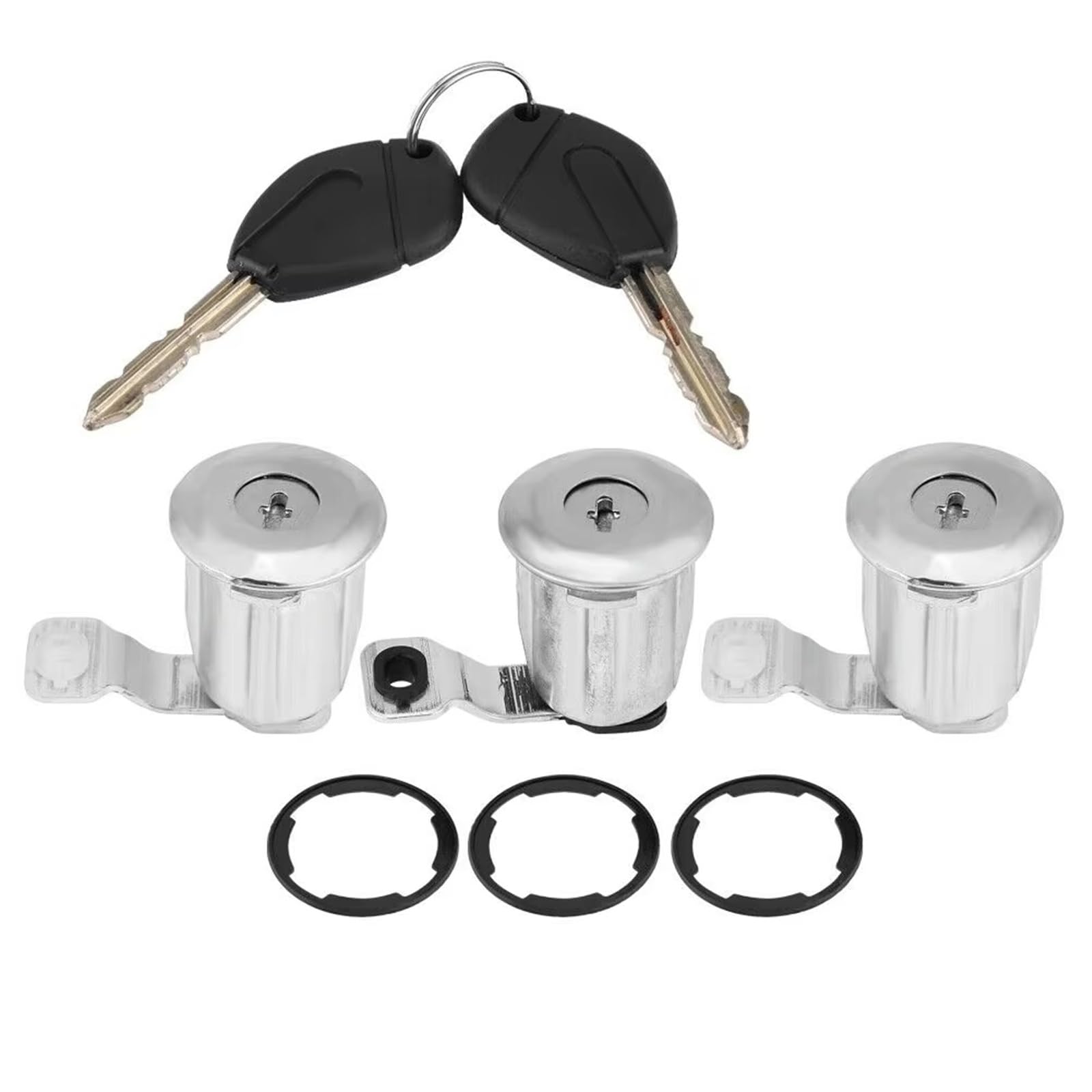 Türschloss 9170G3 252522 Barrel Türschloss Zylinder Set Mit 2 Schlüssel Für Peugeot Für Partner Für Berlingo Für Xsara Für Picasso 1999-2008 96244156 Türschloss Auto(B) von Tjxtixle