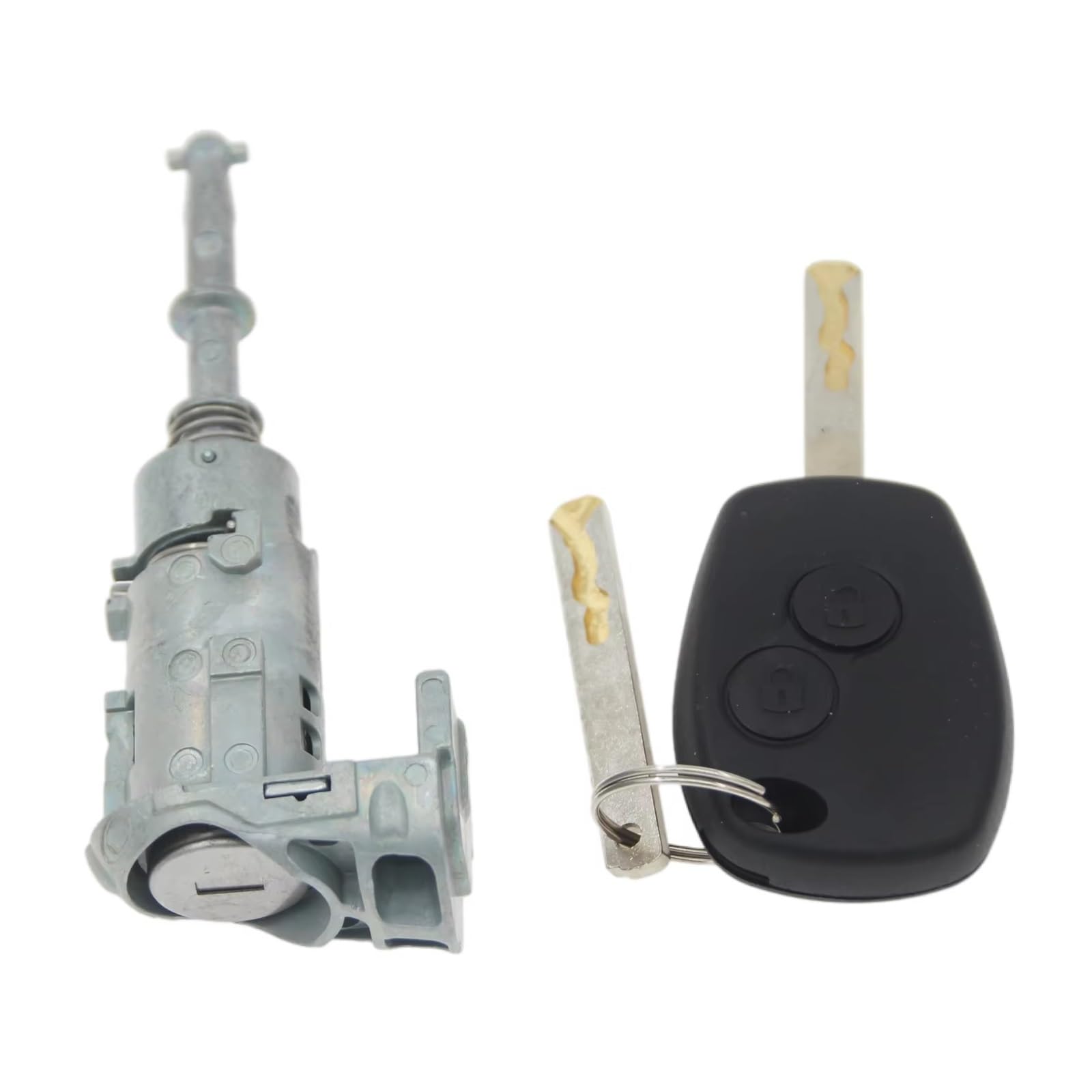 Türschloss Für Kangoo Iii Für Modus Für Master Für Vauxhall 806012544R Schlosssatz Zündschloss Zylinder Türschloss Becher 2 Schlüssel Türschloss Auto(Left Lock) von Tjxtixle