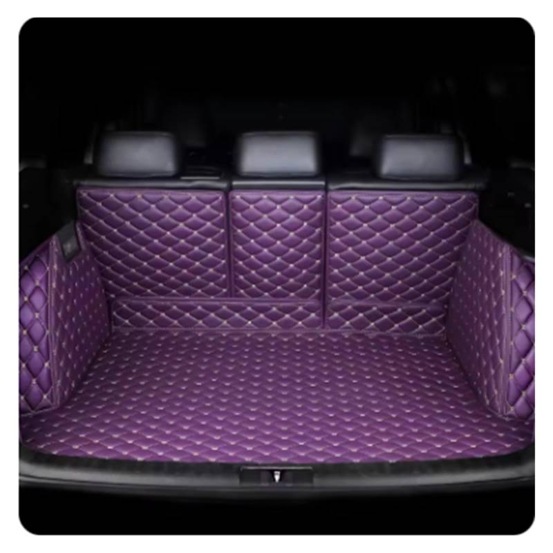 Kofferraummatten Für BYD S6 2011 2012 2013 2014 2015 2016 2017 Kofferraummatte Hinterer Koffer Frachtschutzmatte Kofferraumwanne Schutzmatte(Purple) von Tkxvcejv