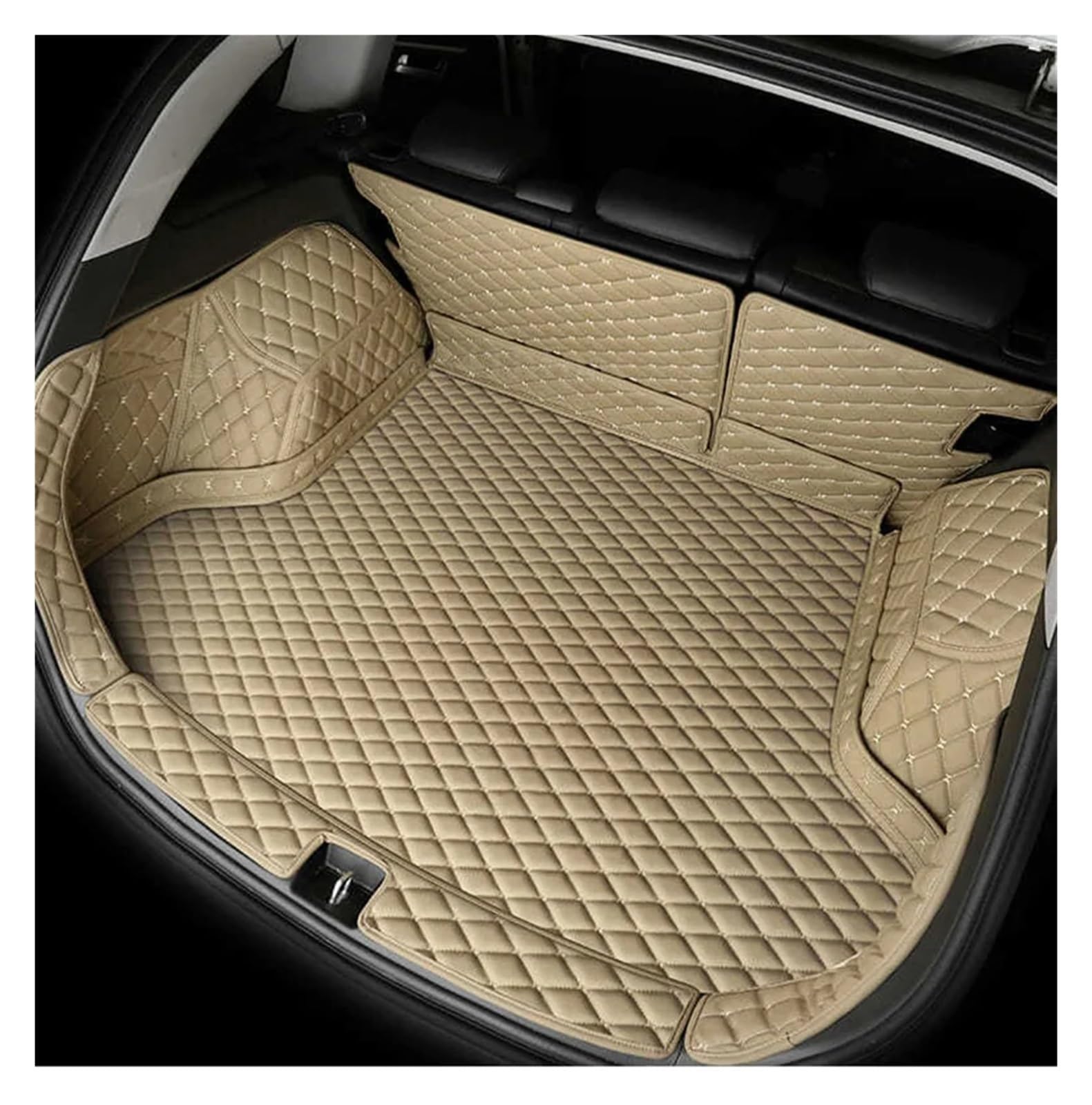 Kofferraummatten Für Hyundai Für Ix35 2010 2011 2012 2013 2014 2015 Auto Teppich Teppiche Cargo Liners Kofferraum Matte Kofferraumwanne Schutzmatte(Beige-B) von Tkxvcejv