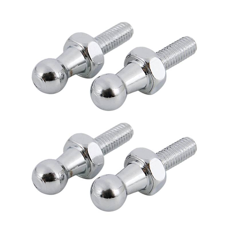 Tlily 4X 10mm Kugelbolzen Bolzen M6 für Federbein Gestänge Kugelkopf Bolzenmütze Std 002 von Tlily