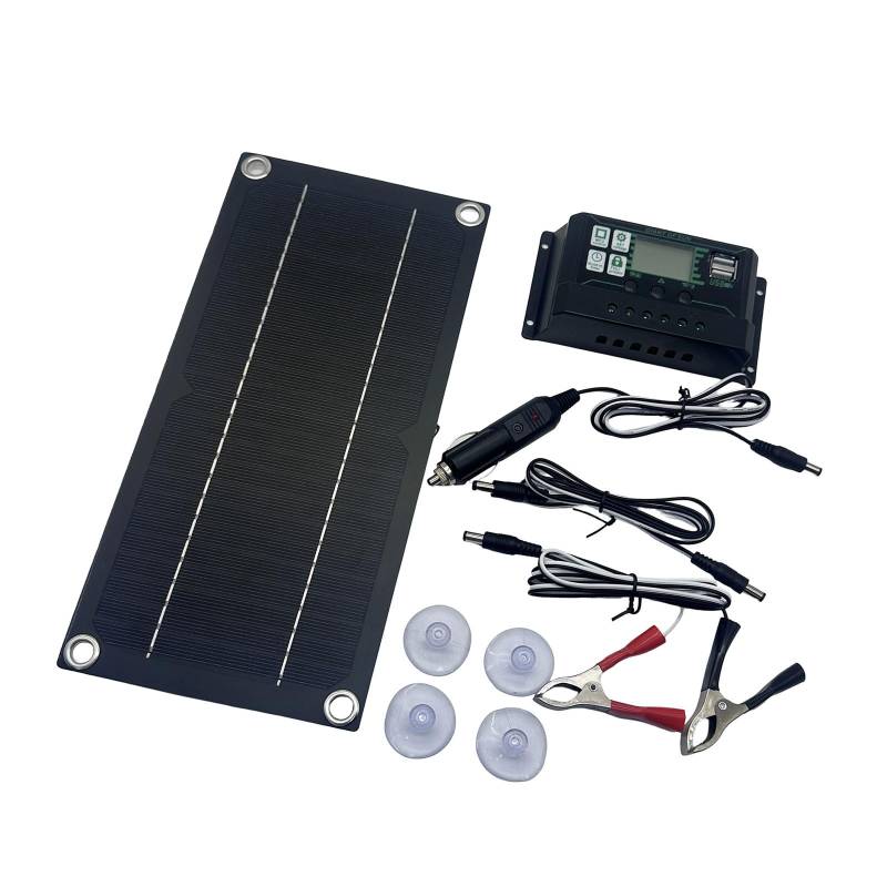 600W Solarpanel 100A Batterie Lade Kits Hocheffizienz Monokristalline Solarpanel Ladegerät Mit Batterieclip von Tmboryuu