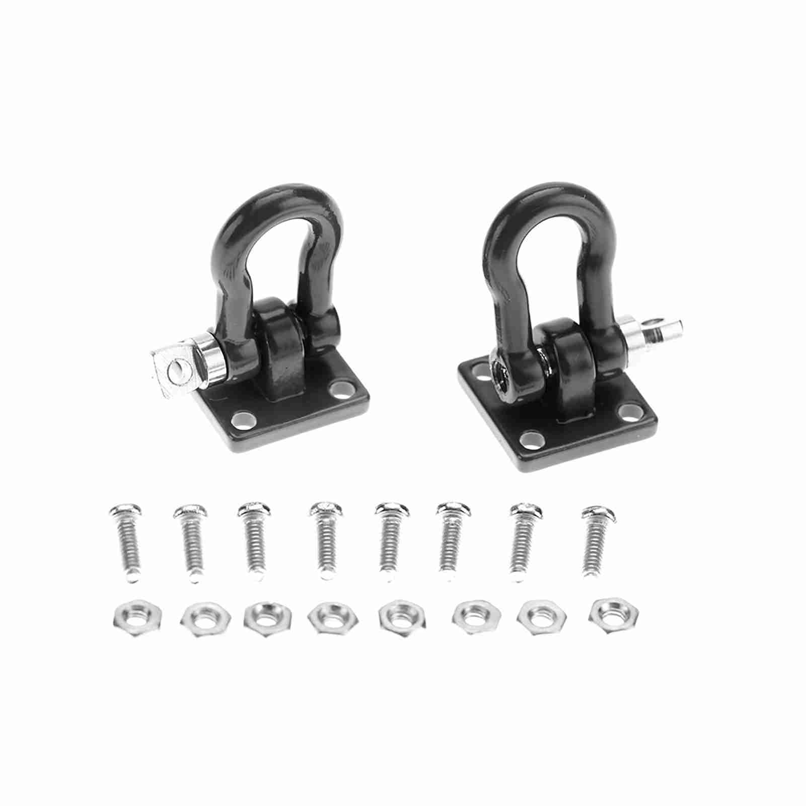 Leichtes 4-teiliges Schloss aus Metall für RC-Kletter-Raupenauto-Bastler (Black) von Tnfeeon