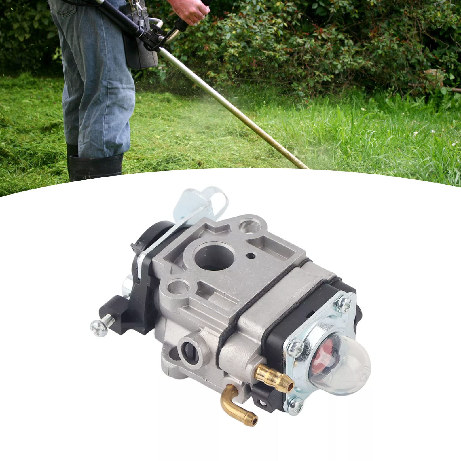 Tnfeeon Vergaser mit Montagedichtungssatz für 33 Cc 36 Cc Motor Generator Intek Motor Wasserpumpe Carb 2-Takt Verschleißfest von Tnfeeon