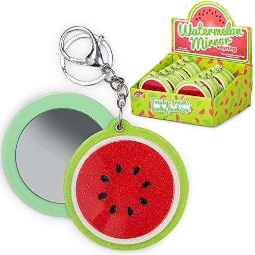 Tobar 36174 Wassermelone Spiegel Schlüsselanhänger, verschiedene Designs und Farben, Einheitsgröße von Tobar