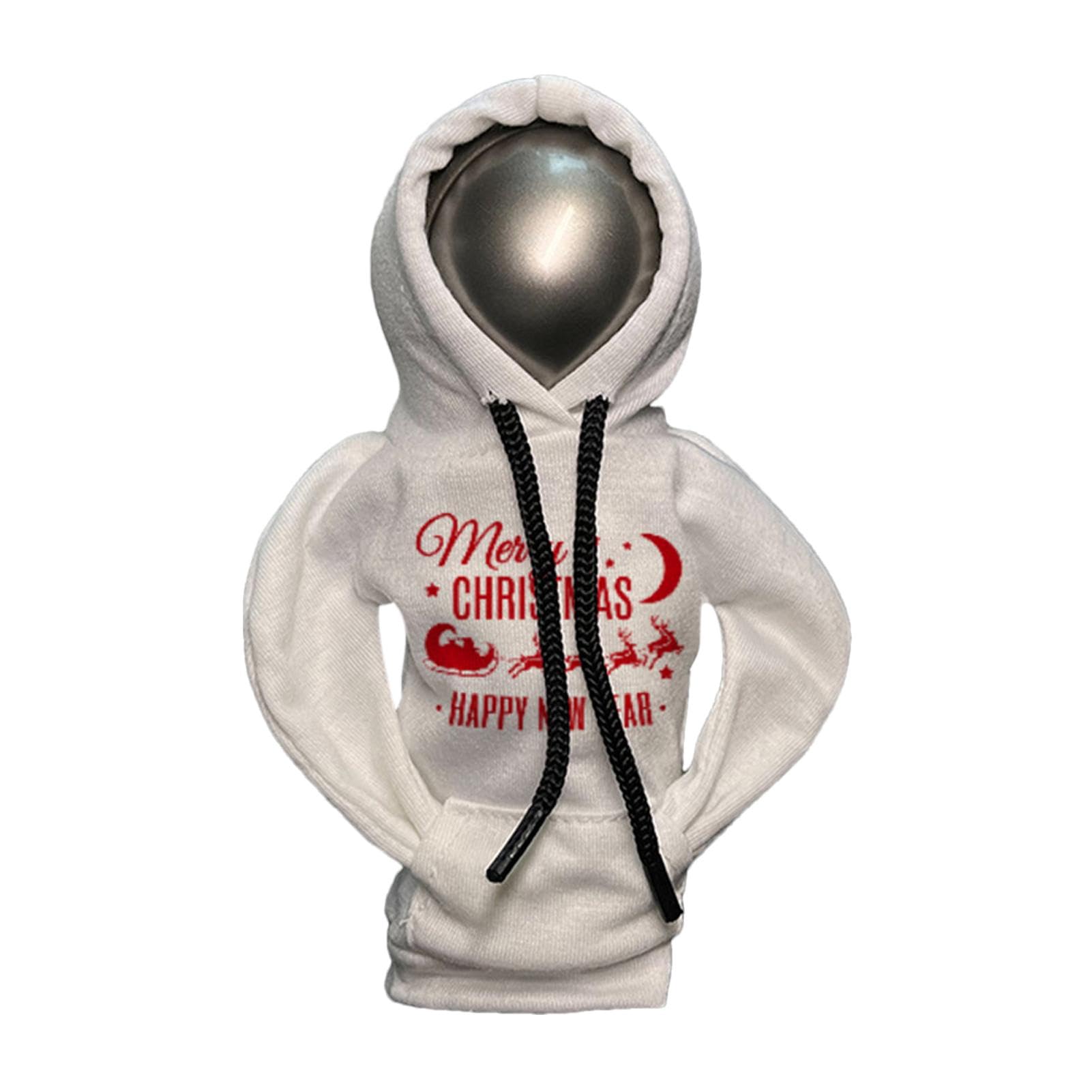 TocaFeank Hoodie Gear Shift Cover, Gear Shift Hoodie, Lustiger Auto-Shifter-Hoodie, Auto-Schaltschutz-Abdeckungsschutz, automatischer Schaltknauf, Weihnachtsdruck, Hoodie-Abdeckung für von TocaFeank